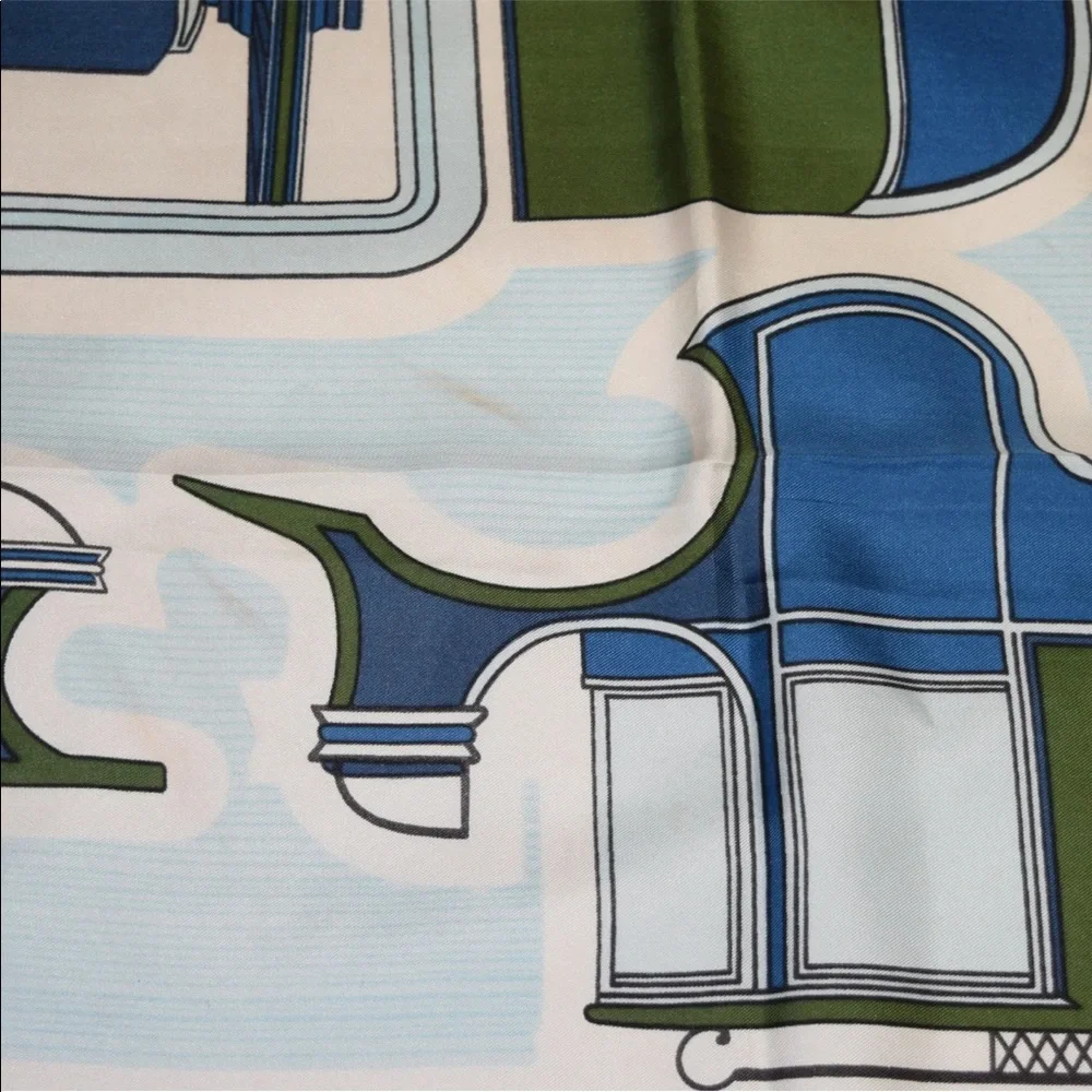 HERMES SCARF LE COUPES VINTAGE HERMES SCARF F. de la PERRIERE - Picture 11 of 14
